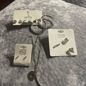 MIA COLLECTION Silver Jewelry Set for women